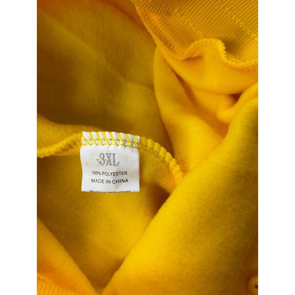 Yellow Sweatsuit Set Crewneck Sweatshirt and Joggers 3XL Fleece Lined Loungewear - Picture 8 of 12